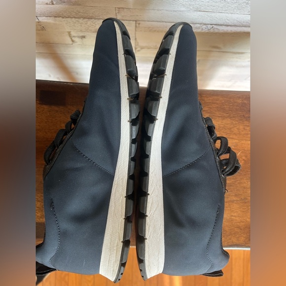 PRADA Nylon Matchrace Sneakers Navy Blue and White.  Size 9.5 - Picture 4 of 14